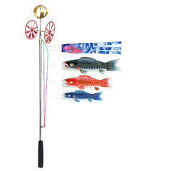 日式鯉魚旗日本各風鯉魚幡日本料理店裝飾導遊旗攝影道具旗拍照旗