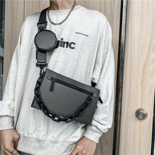 Functional style crossbody bag men's trendy brand street trend small backpack men's chest bag ins Japanese student personalized waist bag
