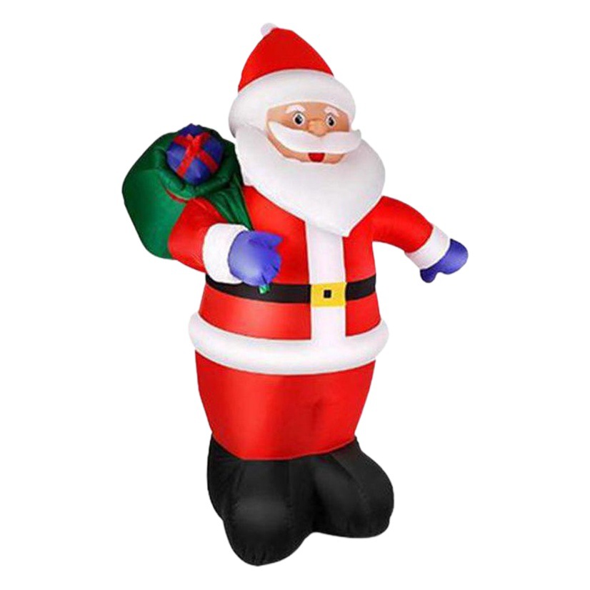 Amazon nuevo 2,4 m inflable Santa Claus regalo anciano decoraciones patio diseño partido preventa