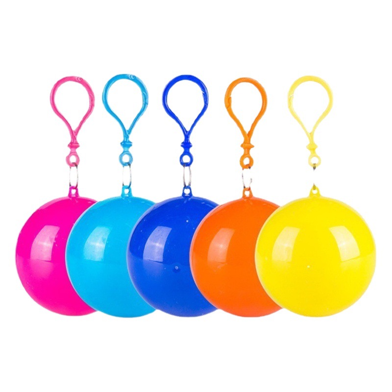 Compresión esférica impermeable desechable impermeable unisex niños adultos universal poncho portátil de viaje impermeable bola