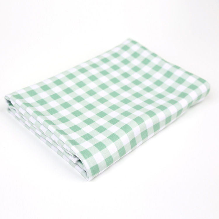 Fashion Green Plaid Baby Wrapping Cloth Swaddling Hat Quilt Suit Wholesale Nihaojewelry display picture 4