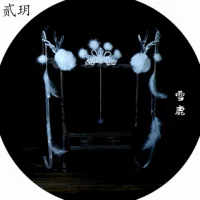 Hanhan костюм короны для волос набор головных уборов Древний ветер оленьий рог заколки для волос