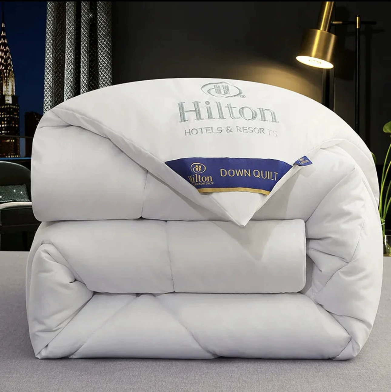 Класс А настоящее Hilton DoubleTree перо шелк стеганое ядро одеяла весна и осень студенческое общежитие подарки оптом