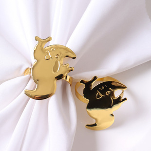 Creative New funny clown napkin ring metal plating Western style napkin buckle hotel decoration napkin ring mouth cloth ring