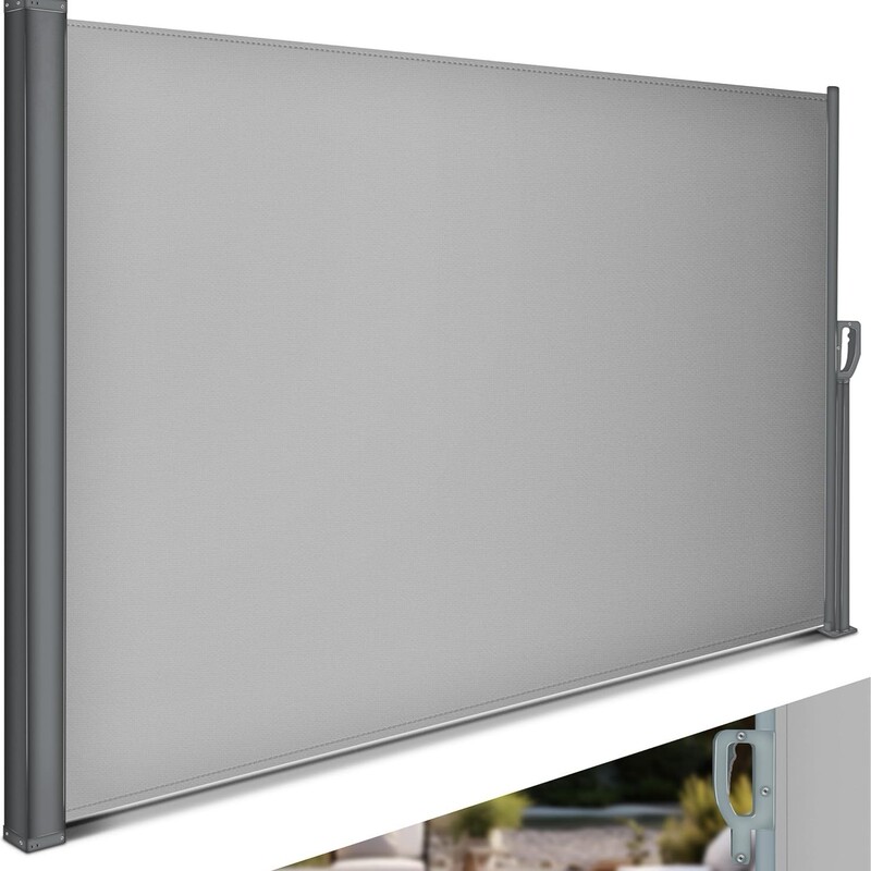 Cross-Border European and American Outdoor Side Awning Retractable Canopy Sunshade Privacy Screen Hand-Pulled Garden Partition Sunshade