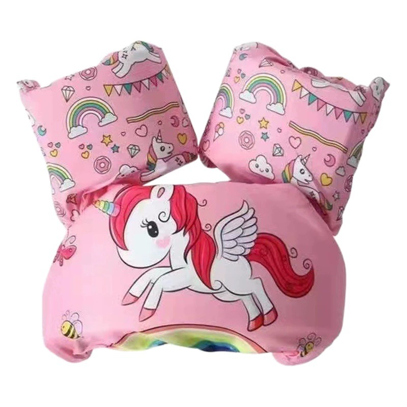 Детские надувные нарукавники-фламинго для плавания, спасательный жилет для малышей, дополнительное защитное снаряжение, надувная куртка.