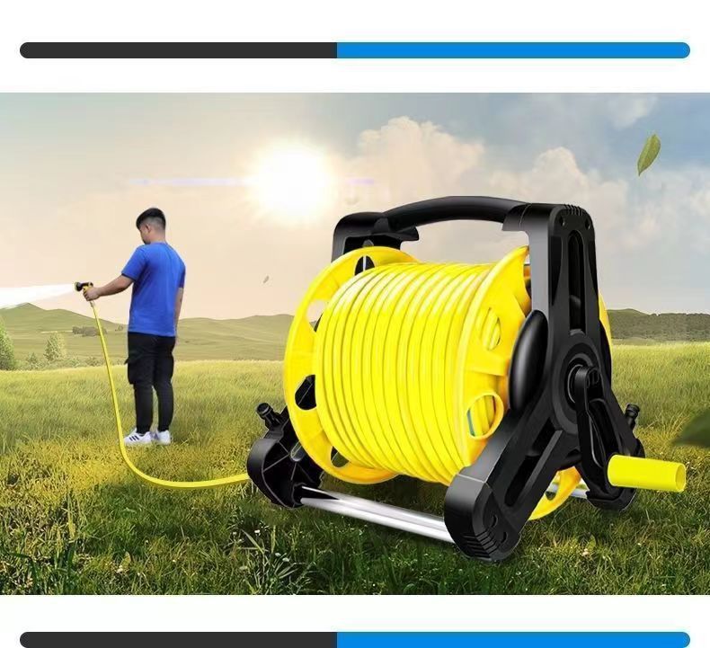 Factory Direct Supply Assembly-Free Car Wash Hose Storage Rack Shower Set Watering Flowers Car Wash Gardening Water Gun Water Truck Set