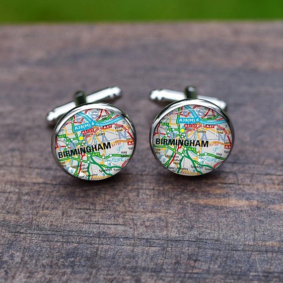 Simple Style Map Alloy Glass Plating Unisex Cufflinks 1 Pair display picture 10