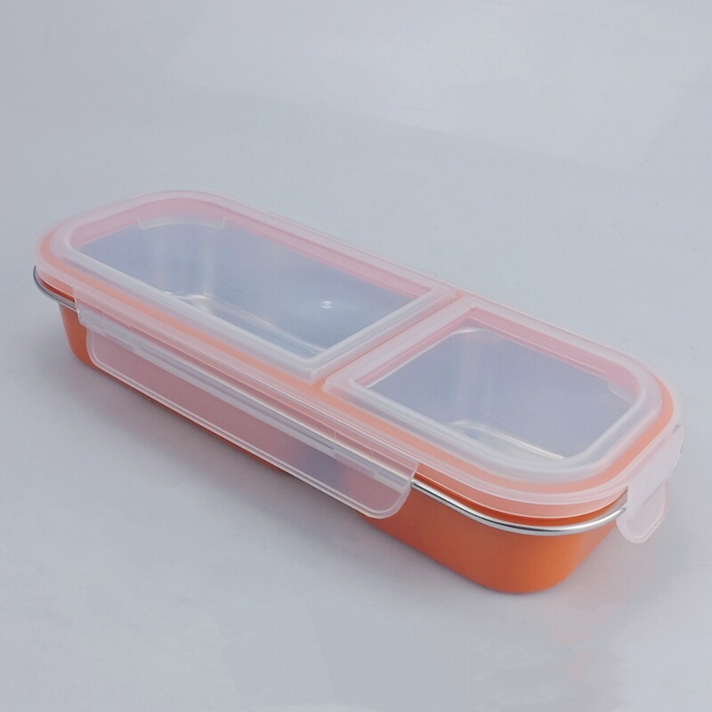 304钢保鲜盒便当盒高颜值不锈钢餐盒带盖分格饭盒不串味味盒跨境|undefined