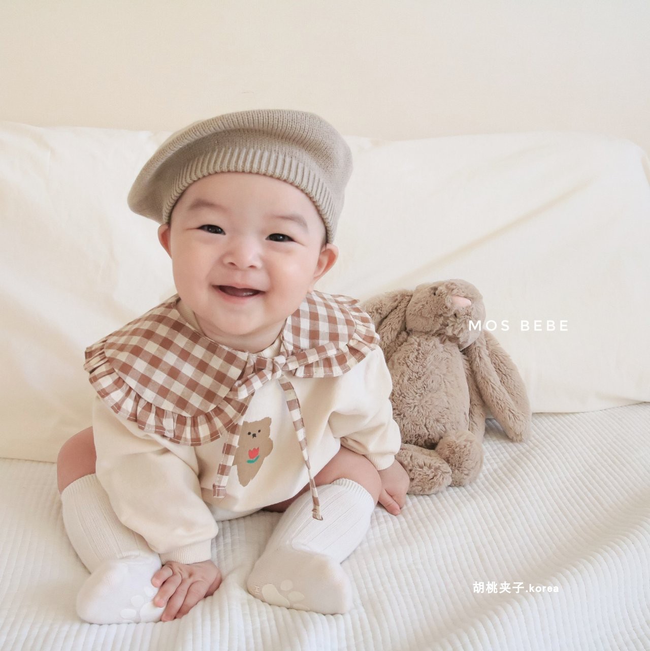 Ropa de primavera para niños, pelele para bebé, ropa infantil de estilo coreano, mono de manga larga para bebé, estilo primavera y otoño, pelele con cuello vuelto para niña.