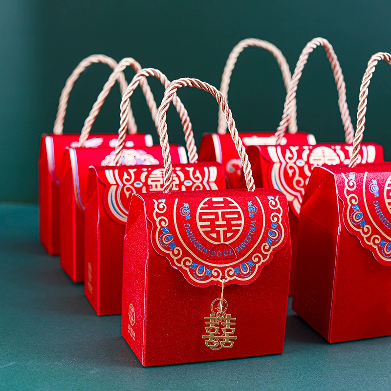 Новая Китайская свадьба конфеты коробка свадебные конфеты коробка Китайский стиль свадебный подарок коробка бумажная коробка блеск конфеты коробка оптом