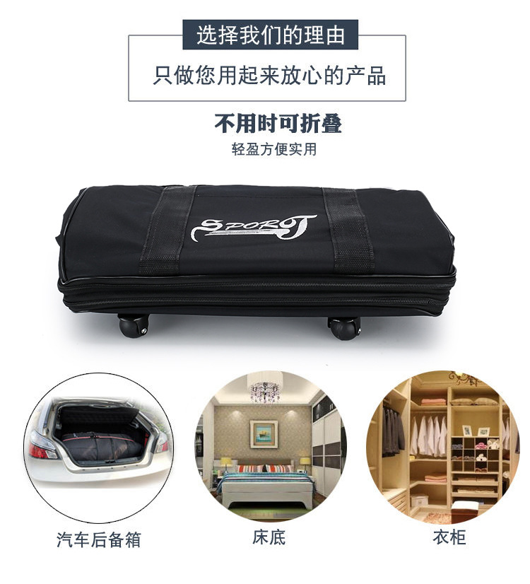 Large capacity portable Oxford fabric luggage travel bag 158 mobile air-controlled bag waterproof