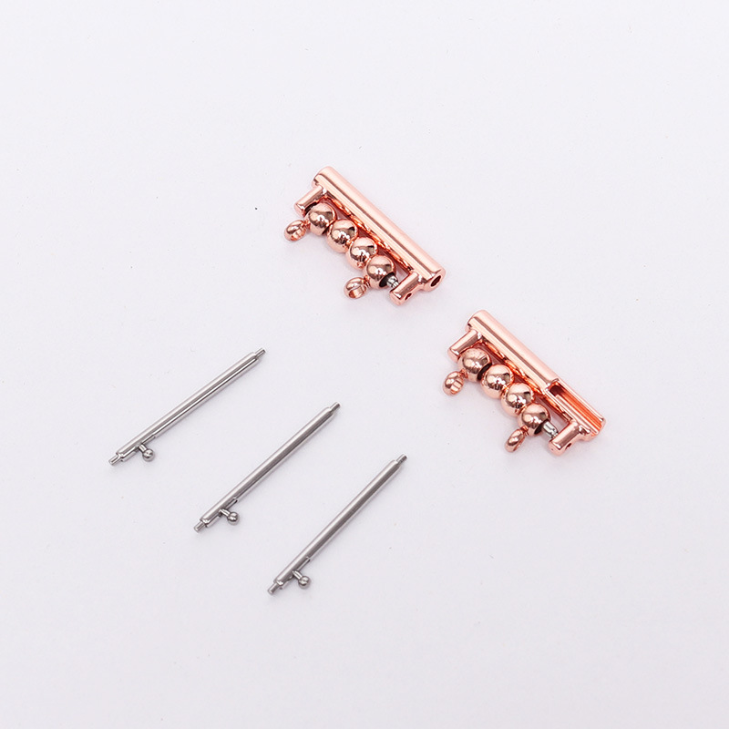 [Mẫu tai thô] vàng hồng + 2 vòng treo / Giao diện 18mm (kèm kim tháo nhanh)