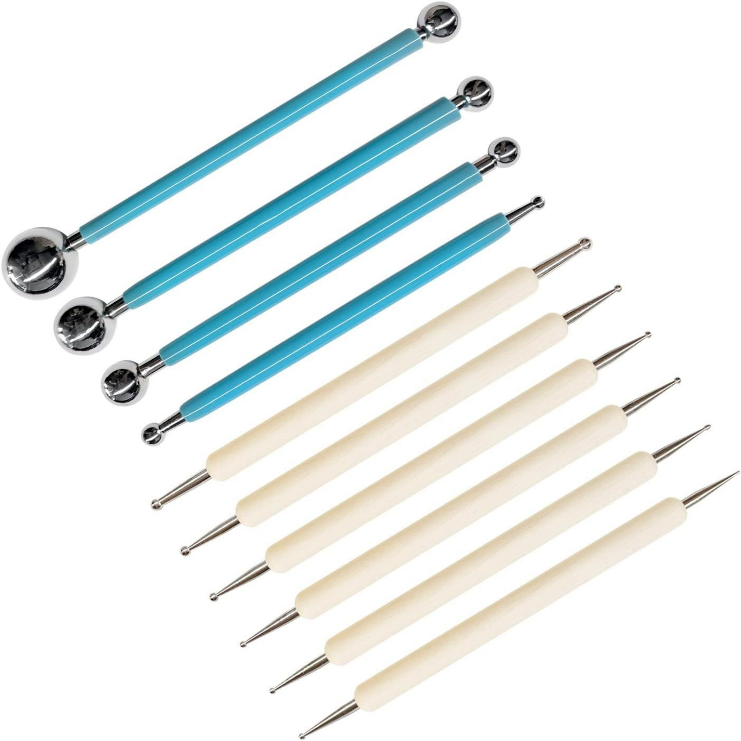 Herramientas de cerámica de arcilla transfronteriza 61 / 43 / 24 piezas de arcilla de barro suave de barro de color escultura cuchillo de escultura