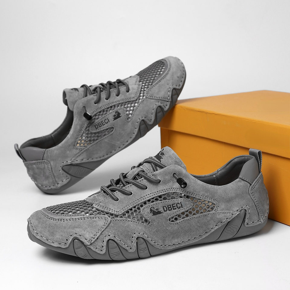 Giày thể thao unisex cỡ lớn thoáng khí lưới mùa hè, đế bằng — 661 Màu đen, 661 màu cát, 661 màu hồng, 661 màu nâu