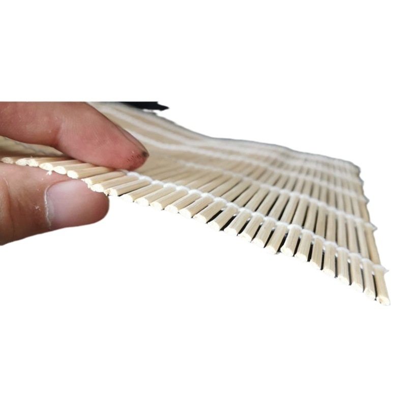 Sushi Cortina de Bambú algas herramienta de envoltura de arroz rollo de bambú Estera de bambú cortina de rodillo de sushi Cortina de Bambú pequeña Cortina de Bambú cáscara verde al por mayor de Bambú