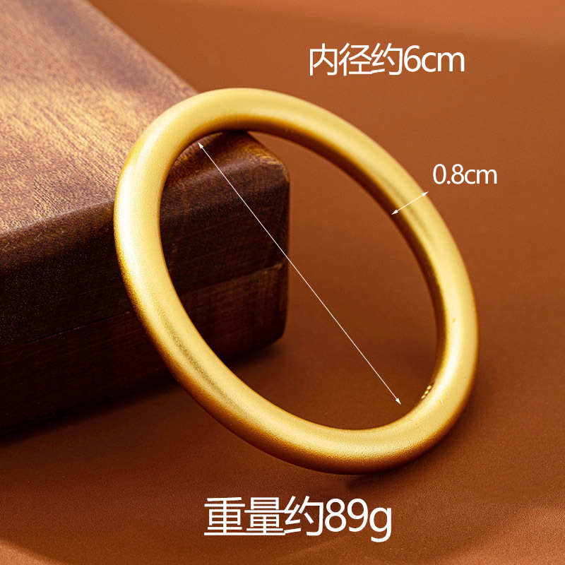 Pulsera de oro de arena de Vietnam no se desvanece durante mucho tiempo patrimonio de estilo antiguo pulsera de dos mundos pulsera de oro imitación de trébol femenino simulación