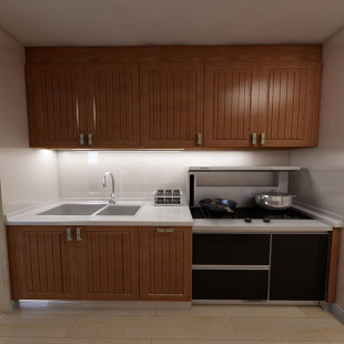Whole House Customized Modern Simple Light Luxury Cabinet Household Kitchen Stove Cabinet Living Room Wall Storage Storage Cabinet