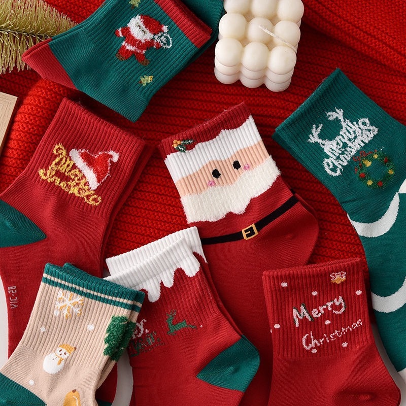 クリスマスの靴下の子供のストッキングの秋の冬の赤い本命年の靴下のカップルのクリスマスのプレゼントのストッキングの卸売り|undefined