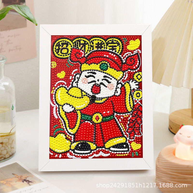 Diamante nuevo lápiz de dibujos animados pequeño nuevo pegatino diy puzzle manual regalo de cumpleaños para niños estudiantes