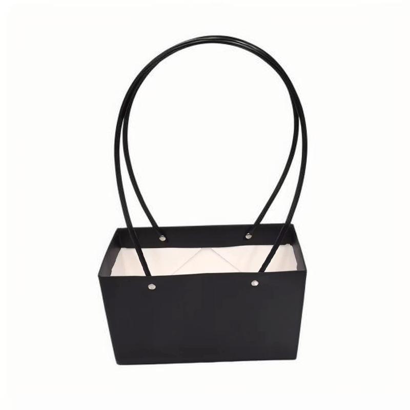 Día de la Madre Macaron Bolsa de arreglos florales portátil Embalaje de flores al por mayor Bolsa de embalaje de ramo impermeable Caja de flores florales Canasta
