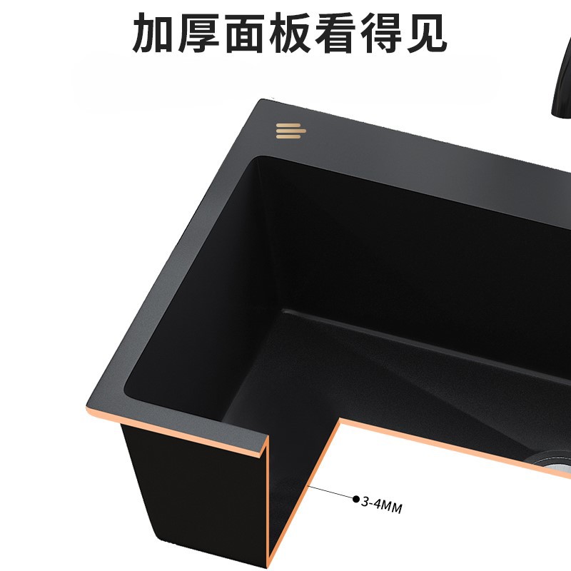 lavabo de acero inoxidable de una sola ranura balcón tipo piso integrado espacio lavabo armario de lavabo de cocina lavabo de platos