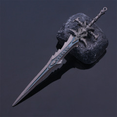 20cm worldofwarcraftゲーム周辺霜の悲しみ武器モデル振り子エシンノス戦刃セット卵刀兵