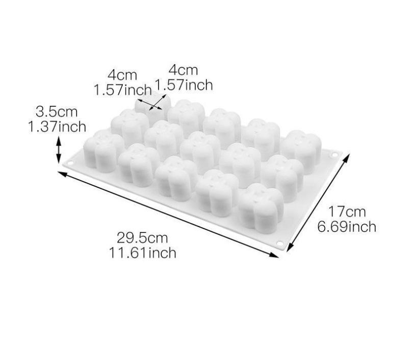 15连小魔方 香薰蜡烛模具 DIY蜡片 蜡牌 石膏片 滴胶 手工皂模具