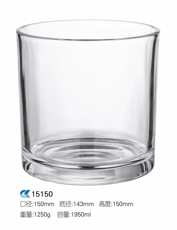简约自制透明蜡烛杯家用玻璃蜡烛容器批发酒店家摆件加厚烛台空杯|undefined