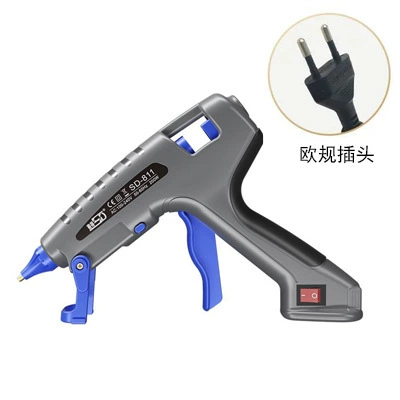 Yapışqan paylayıcı adapterlər: small large 20w100w temperature regulating - sd-811-gray-200w-big-glue-gun-european-gauge-two-round-insert