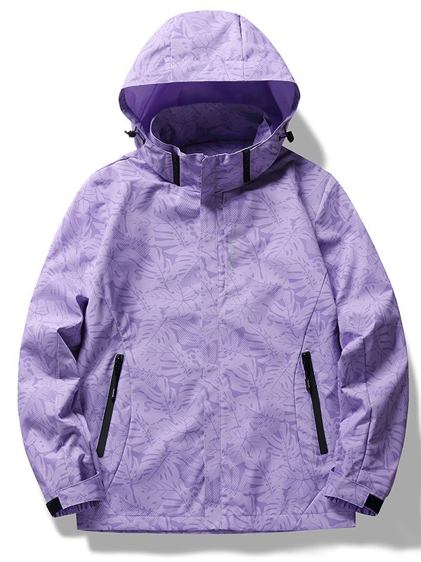春秋季单层户外冲锋衣男士夹克外套防风防水登山服女一件代发6266