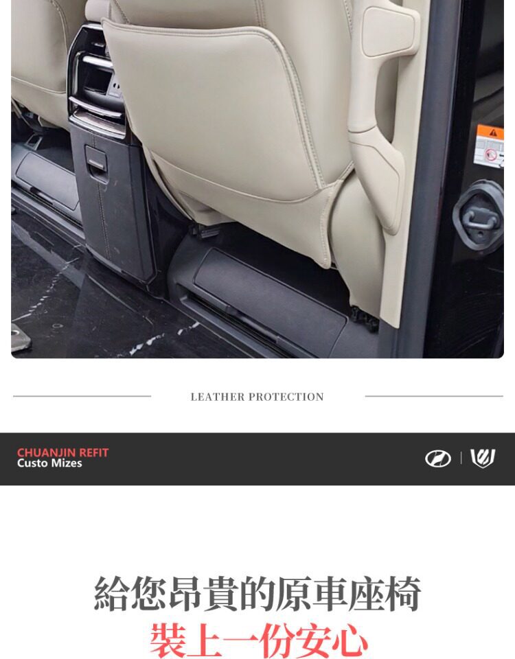 Suitable for Toyota 24 Models Alphard Seat Back Anti-Kick Pad Alphard40 Interior Accessories Modification