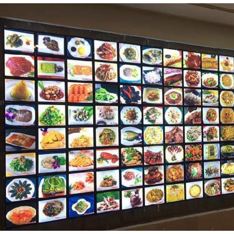 new pattern led menu Display board luminescence snack Wall Mount Fast food Wine Firm Drinks replace Restaurant