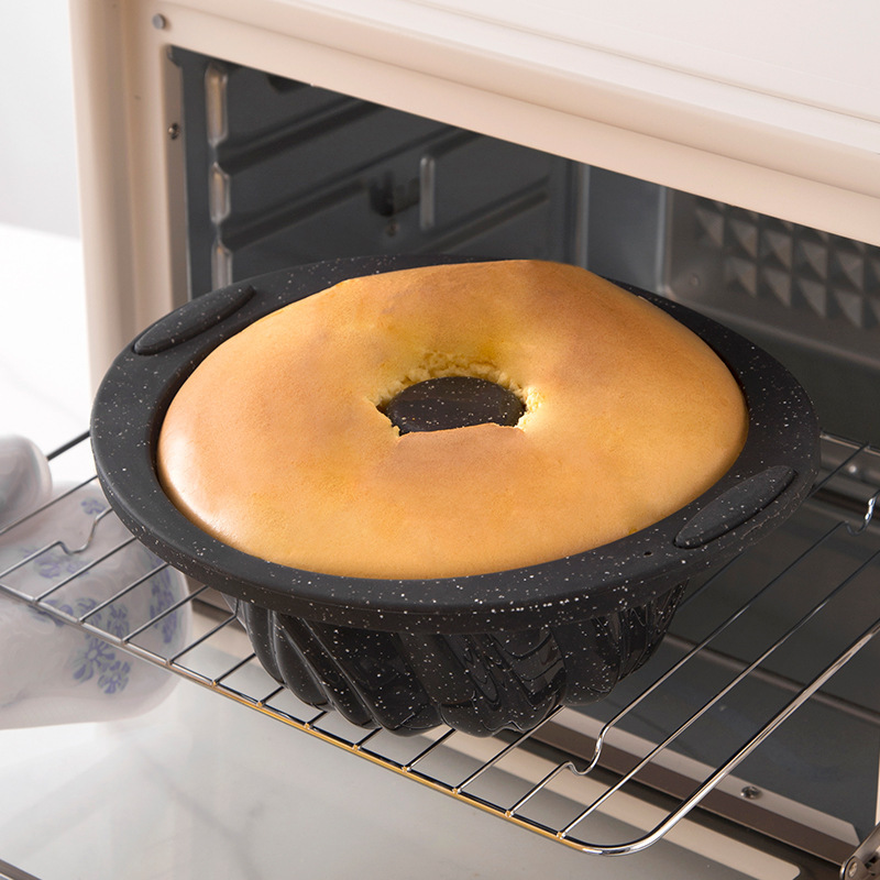 Premium Silicone Chiffon Cake Pan – Non-Stick Round Baking Mold For Homemade Bread, Sponge Cakes & Desserts_voghion.com