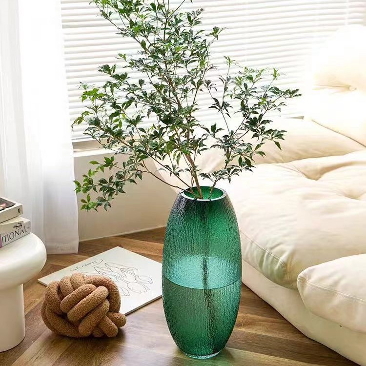 Botílica de vidrio Bodhisattva agua botánica rica bambú borracho reloj colgante de madera para el hogar decorados de flores hechos a mano