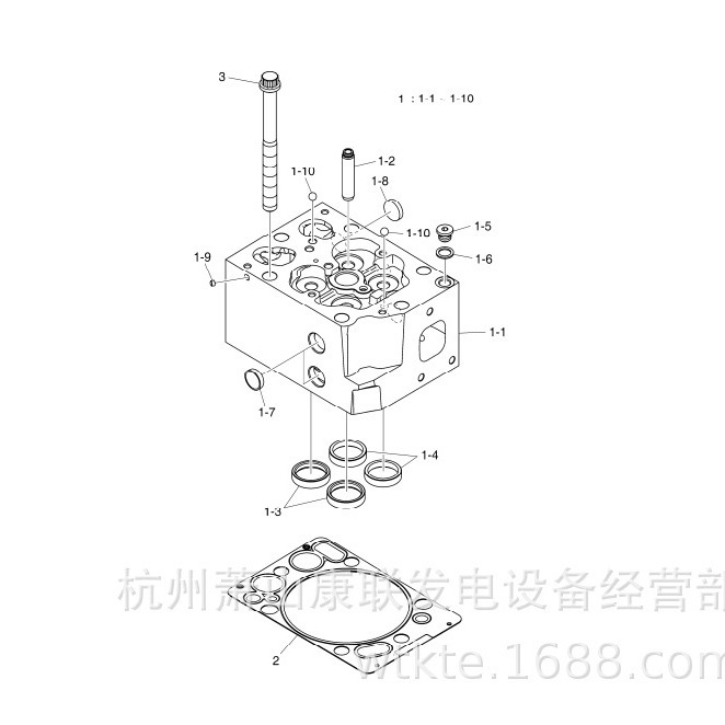 150113-00833C气缸头，气缸头 DP222CC 斗山 迪万轮