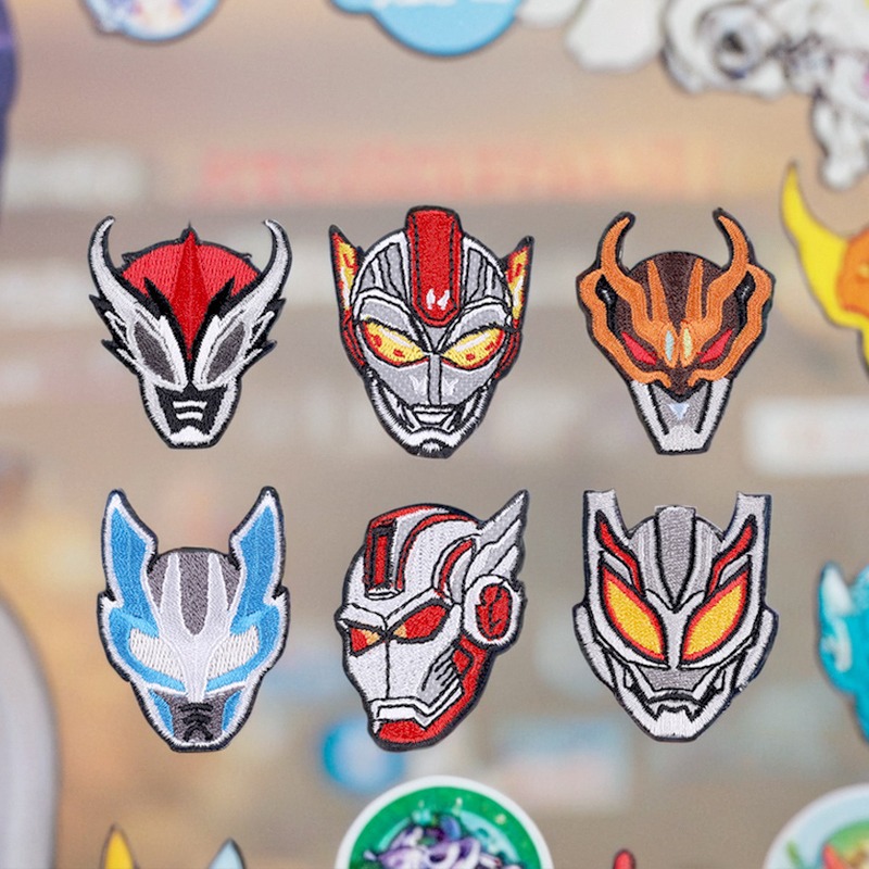 新款机器人自粘补丁贴刺绣布贴修补洞衣服裤子包diy牛仔羽绒服贴