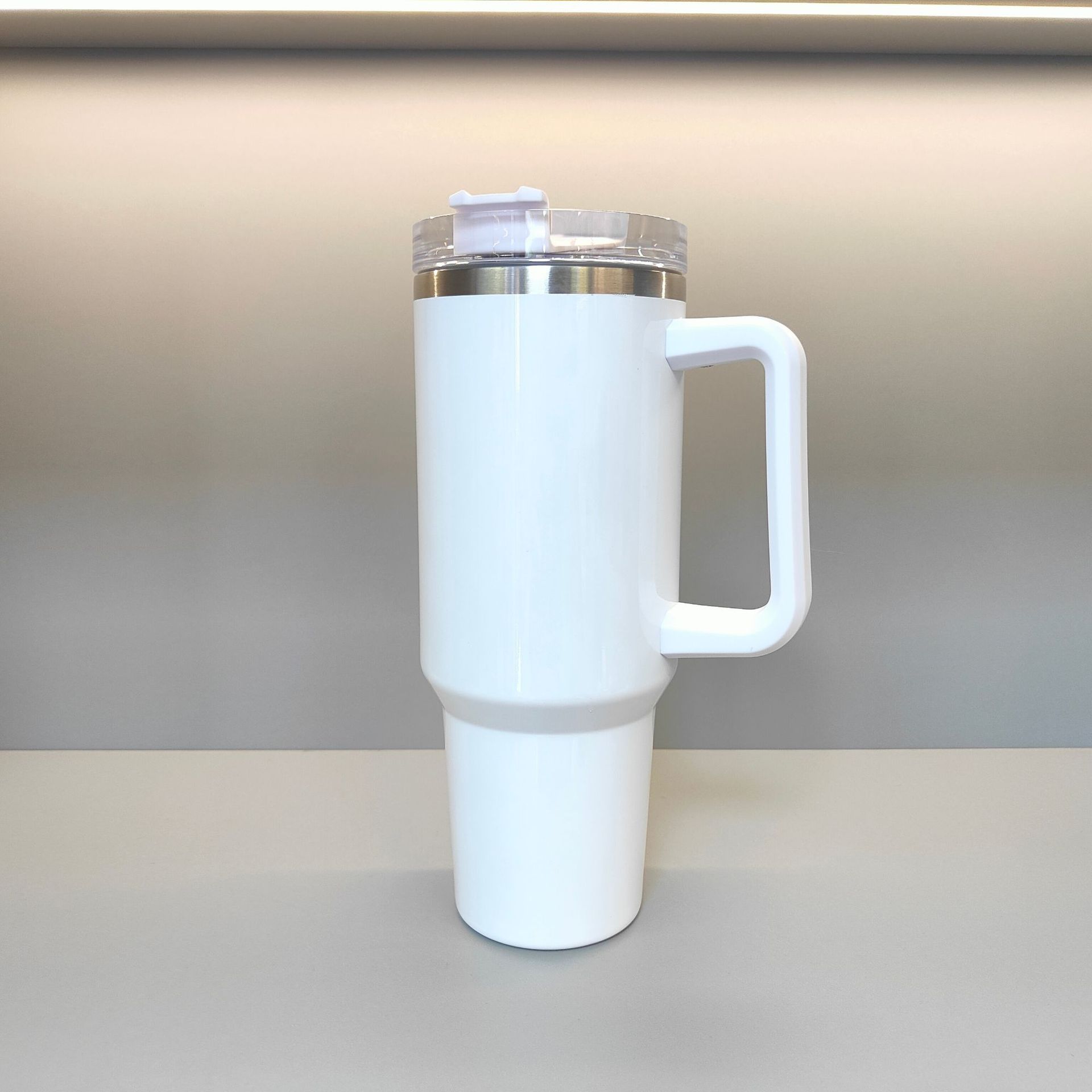 Transfronterizo dedicado 40oz taza de helado 304 de acero inoxidable de doble capa de vacío de pulverización de plástico Taza de coche creativo al aire libre mango Taza