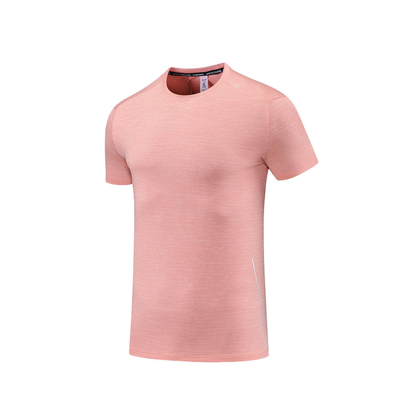 2022 ropa de secado rápido para hombres de verano cuello redondo manga corta suelta más tamaño tejido de hilo de seda de hielo transfronterizo running fitness T
