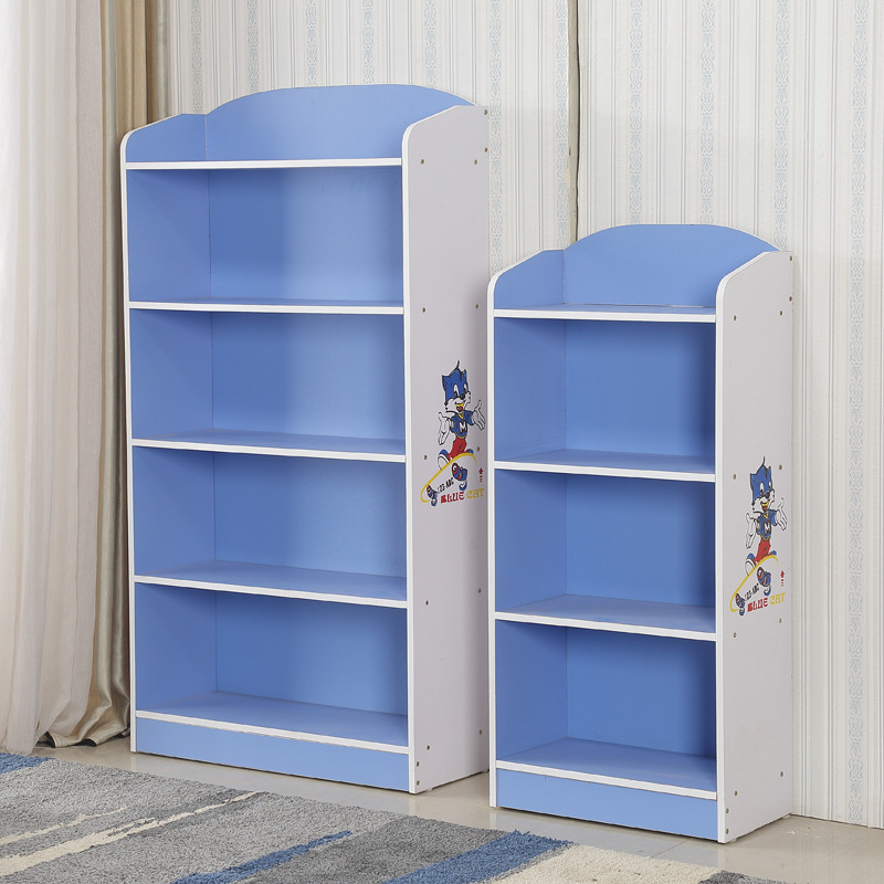 Creative Cartoon Children's Bookshelf Primary School Student Bookcase Home Bedroom Simple Storage Cabinet Combination Storage Cabinet Storage Rack