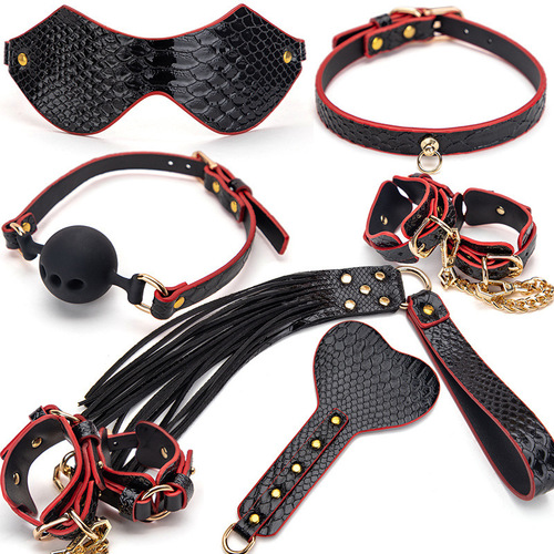 Sexual SM props collar handcuffs gag couples bondage comfortable set adult sex toys dropshipping