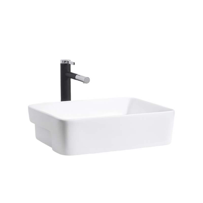 Cerámica mesa de arte hotel apartamento lavabo simple gabinete de baño lavabo pequeño tipo de lavabo