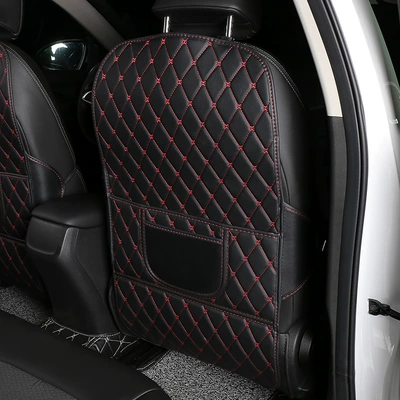 Chair back anti-kick pad | pad Anti-dirty protection pad for - long-style-red-single-piece