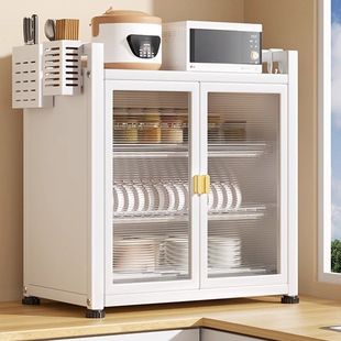 Dish Storage Rack Sealed Dust-Proof Tableware Storage Box Dish Box with Drain Kitchen Cupboard Storage Rack