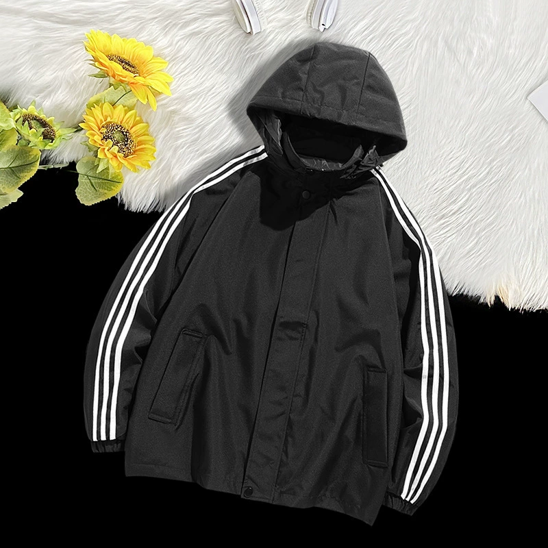 2024 весна и осень новая куртка с капюшоном для мужчин корейская версия повседневная ветрозащитная водонепроницаемая куртка для мужчин