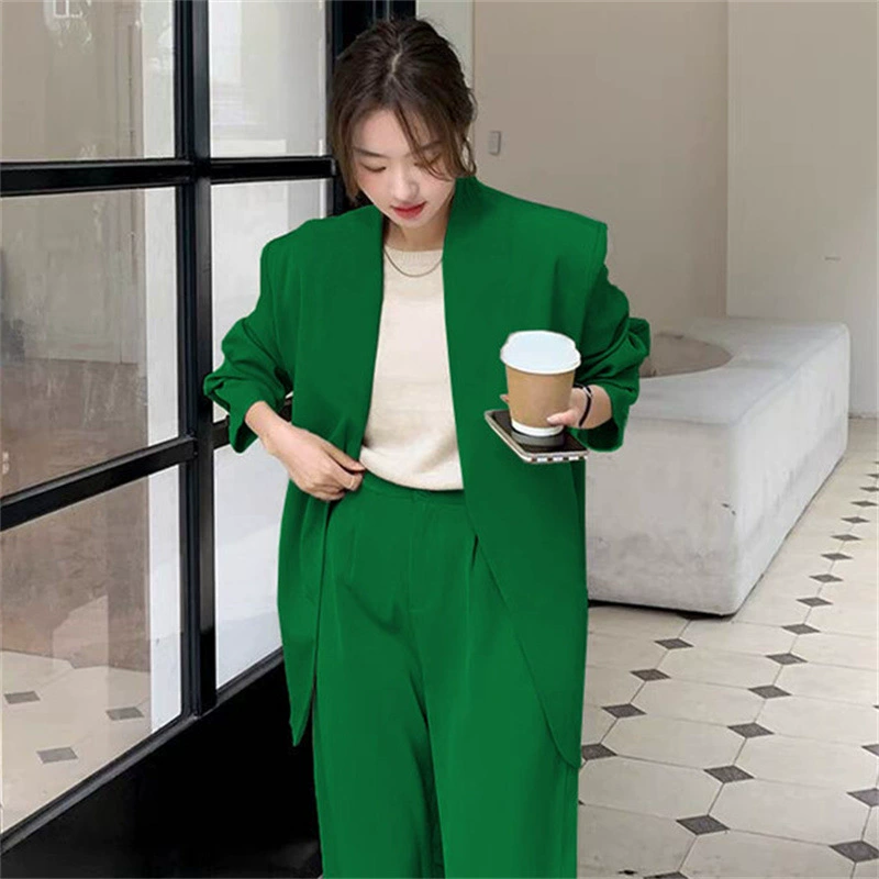 Весна и Осень корейская версия повседневного розового пиджака