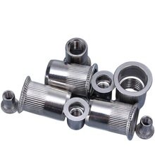 供应304不锈钢拉铆螺母沉头内外六角铆螺母条纹拉铆螺帽铆接螺帽