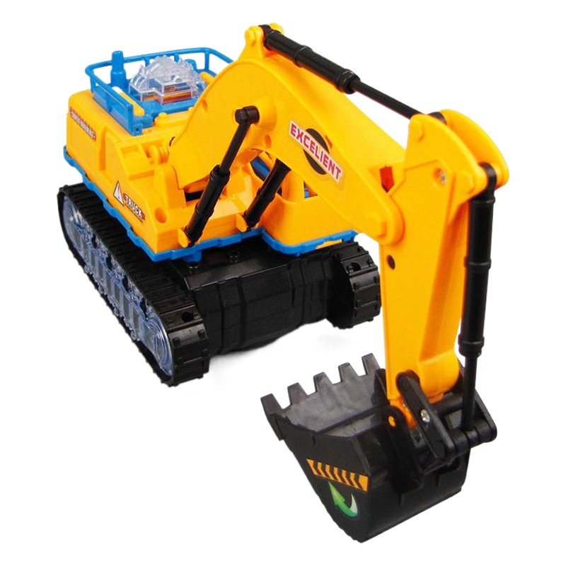 Eléctrico Universal Flash música excavadora ingeniería vehículo excavadora niños Venta caliente gancho máquina juguete coche puesto al por mayor
