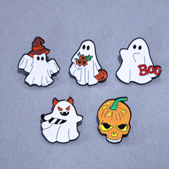 刀の幽霊のブローチのハロウィンの祝日の胸の花の服を持って針の個性の鬼の顔の胸の章の小さい幽霊のバッジをつけて卸売りします。