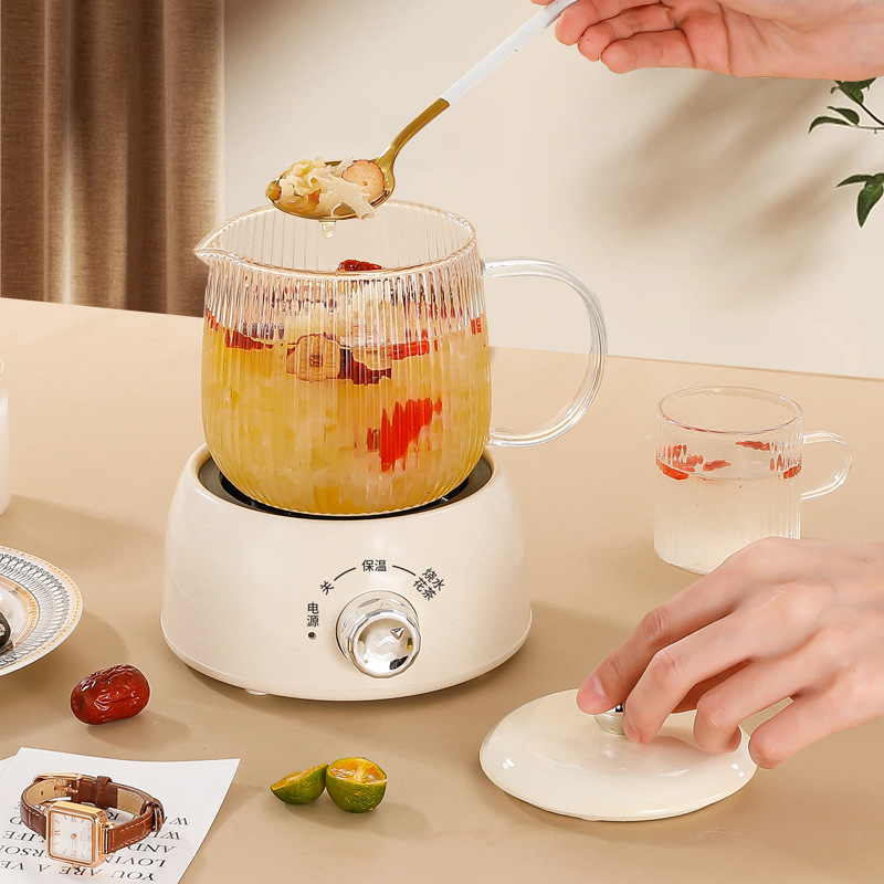 小型辦公室花茶杯養生壺多功能家用宿舍迷你玻璃煮茶杯燒水壺養生